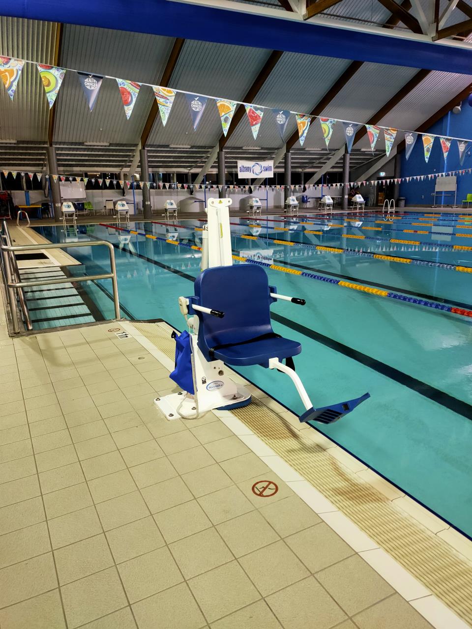 Swimming access hoisted to a new level